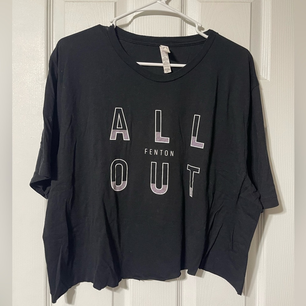 2XL Orangetheory Fitness Cropped Black City TShirt